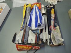 Two Italian plastic Rockets, Quercetti Toys XL5 Spaceship and Missile Tor, both with part boxes