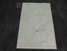 A Railway Clearing House Folded Map, Scotland, 1960
