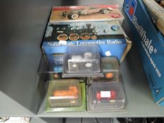 Five Hachette Partworks models of vintage Tractors, Allis Chalmers, Massey Harris Pony, Ferguson TE,