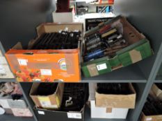 Six mixed sized boxes of Hornby 0 Gauge, comprising Two Rail Track, Two Loco's and Rolling Stock