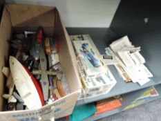 A collection of plastic made model kits including Airfix, Triang etc, mainly Fighter Planes from WW2