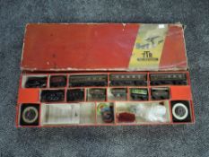 A TTR Trix Twin Railway, Standard Twin Trains part set no2/358, comprising of two 0-4-0 loco's &