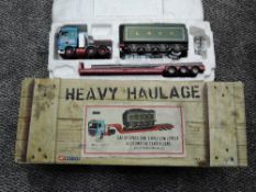 A Corgi 1:50 scale Limited Edition Heavy Haulage diecast set, DAF XF Space Cab 3 Axle Low Loader &