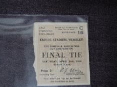 A 1948 F A Cup Final Ticket, Saturday April 24th, East Standing Enclosure, C16