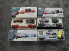 Three Corgi 1:50 scale Heavy Haulage diecast sets, Annis & Co Ltd, boxed 31007, Sunter Bros Ltd,