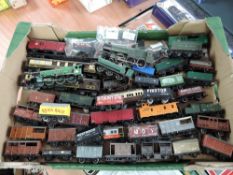 A box of 00 gauge including Loco's and Rolling Stock