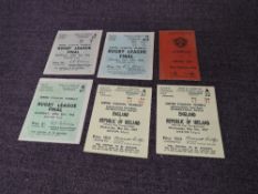 Three Rugby League Final Tickets, Saturday April 19th 1952, North Grand Stand K43, Row 18, Seat