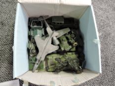 A small collection of Dinky and similar Military diecasts