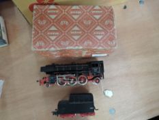 A Marklin HO scale 2-6-2 Loco & Tender 23014, boxed DA800