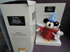 A modern Steiff limited edition Bear, Walt Disney Fantasia 2000, Mickey Sorcerer's Apprentice, white