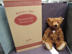 A modern Steiff limited edition Bear, Teddy Bear 1905 Red Brown 50 Replica 1997, white tag 404306,