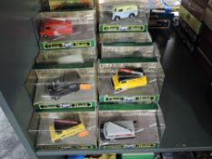 Twenty One Corgi Classic Models diecast Advertising Vans, all in display boxes