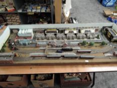 A N Gauge Track Layout having N gauge Graham Farish 0-6-0 Fowler 4F BR Loco & Tender 44018, boxed