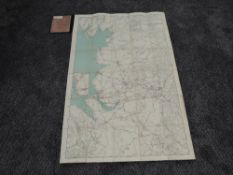 A Railway Clearing House Folded Map, Lancashire & District 1933