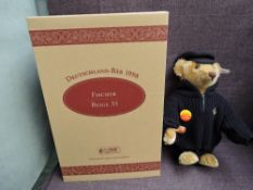A modern Steiff limited edition Bear, Germany Bear 1998, Fisher, beige 35, white tag 670114, with