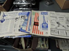 A collection of 1950's and later Football Programmes including Manchester United v Nottingham