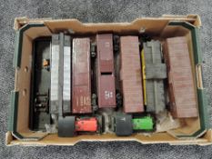 A box of 0 gauge North American Outline including two Atlas 0-6-0 Loco's and similar plastic and kit