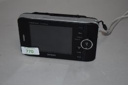 An Epson P2000 Multimedia storage viewer with manual