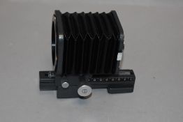 A Leica Visoflex II focusing bellows