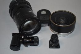 A selection of military lenses including Taylor Hobson, Dallmeyer
