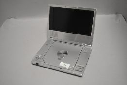 A portable CD/DVD player in case