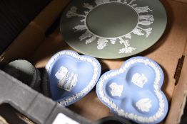 A selection of ceramics by Wedgwood in the Jasper ware design