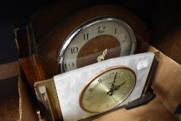 Two mantle clocks one mid century by Metamec