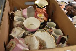A selection of ceramics including part tea set