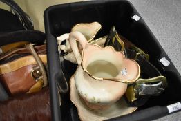A selection of ceramics and some horse brass