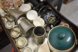A selection of ceramics including Portmeirion