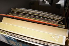 A selection of vinyl records and albums