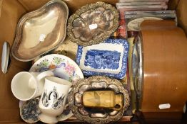 A selection of ceramics and silver plated wares