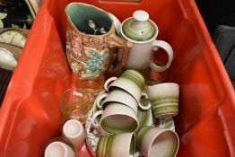 A selection of ceramics including part tea set by Woods