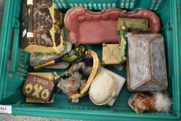 A selection of ceramics and similar items including advertising tins