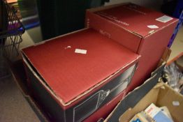 A selection of boxed and loose glasswares