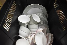 Two part tea services including Noritake