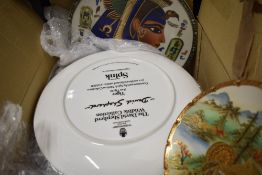 A selection of ceramic display plates of various designs