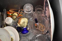 A selection of ceramics and glass wares including Shelley