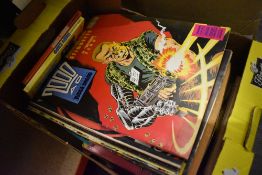 A selection of vintage comics including 2000AD