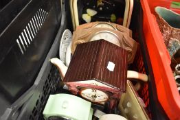A selection of vintage and mid century clocks
