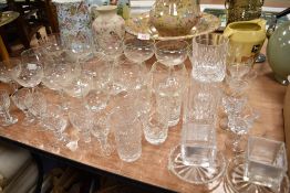 A selection of mixed glass wares, to include match holders/strikes