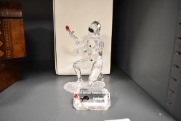 A Swarovski crystal figure study of a Harlequin with box.