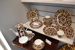Nineteen pieces of Royal Crown Derby 1128 Imari pattern teawares, together with a Royal Crown