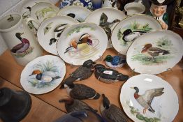 A group of ten Crown Staffordshire 'Peter Scott Wildfowl' collectors plates, Five Hai Fang Ma signed