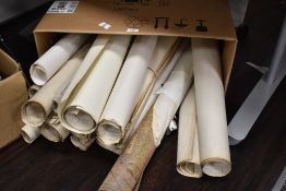 A quantity of 19th & 20th century Ordinance Survey maps, plans etc