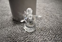 A crystal glass Swarovski figure study of an Angel with box