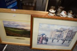 After Linda Hartough, colour print 'The 10th Hole Dinna Fouter' signed in pencil to margin, and