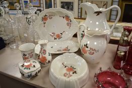 A collection of Old Foley 'Western glory' amongst which are jugs, vases and more.
