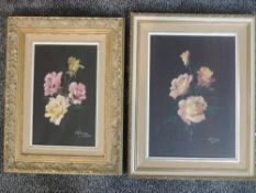 Two oil piantings, Fred McJannet, still life, signed, 34 x 24cm, and 29 x 18cm, each plus frame