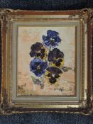 An oil painting, Moni Jones, still life, 29 x 24cm, plus frame